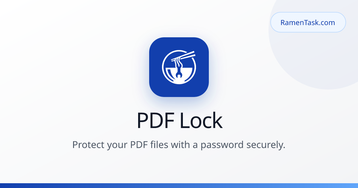 PDF Lock | RamenTask