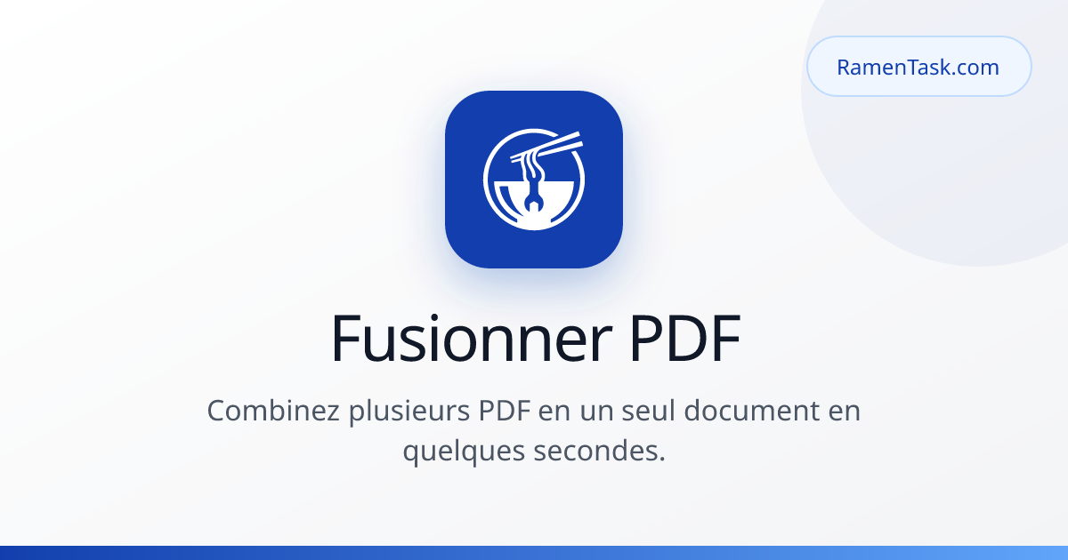 Fusionner PDF | RamenTask